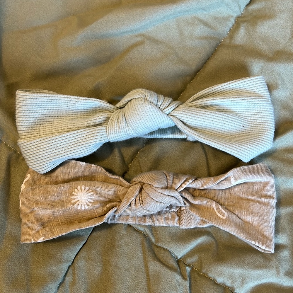 Set of two LC baby headbands